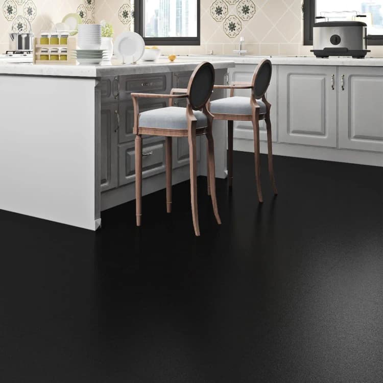COWINLIFE 3D Matte Black Wall Paper House Decoration Interior 3d Wall Sticker Floor Tiles Cabinet Wallpaper Waterproof Bedroom Decor detail 2