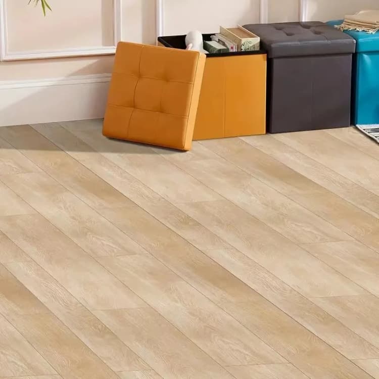 Hot Sale 3D Wood Grain Peel & Stick Flooring PVC Wood Vinyl Flooring Self Adhesive Wallpaper Rolls Floor Tiles for Home Decor detail 4