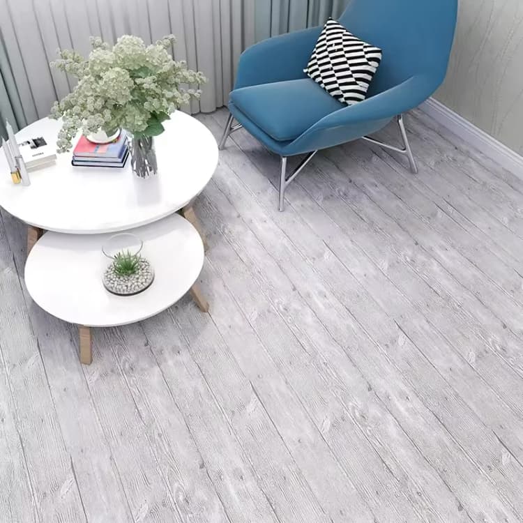 Hot Sale 3D Wood Grain Peel & Stick Flooring PVC Wood Vinyl Flooring Self Adhesive Wallpaper Rolls Floor Tiles for Home Decor detail 8