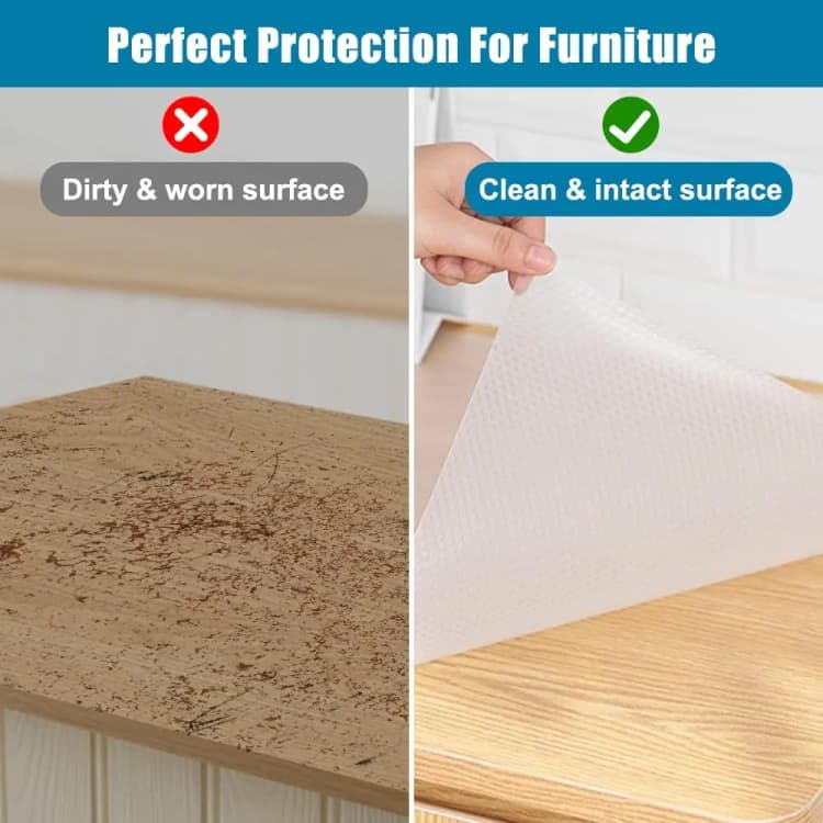 COWINLIFE OEM Available Eva Drawer Mat Food Safety Waterproof Cabinet Anti Slip Mat Eva Shelf Liners Mats Roll for Kitchen Fridge detail 4