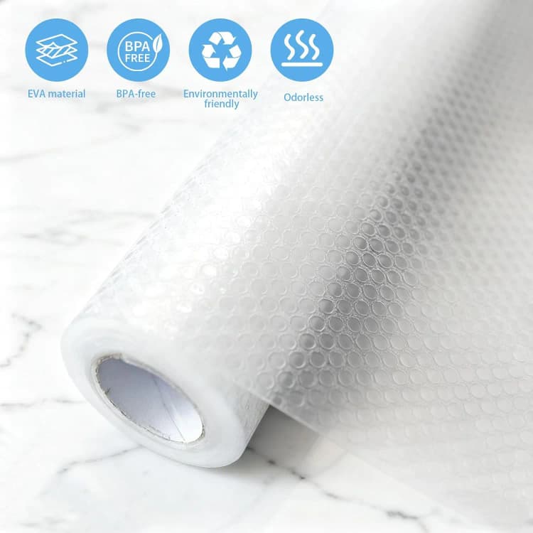 COWINLIFE OEM Available Eva Drawer Mat Food Safety Waterproof Cabinet Anti Slip Mat Eva Shelf Liners Mats Roll for Kitchen Fridge detail 5