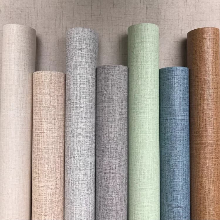 COWINLIFE Pvc Fabric Linen Wallpaper Waterproof 3D Self Adhesive Wallpaper Rolls Interior Wall Decorations for Home Luxury Furniture detail 8