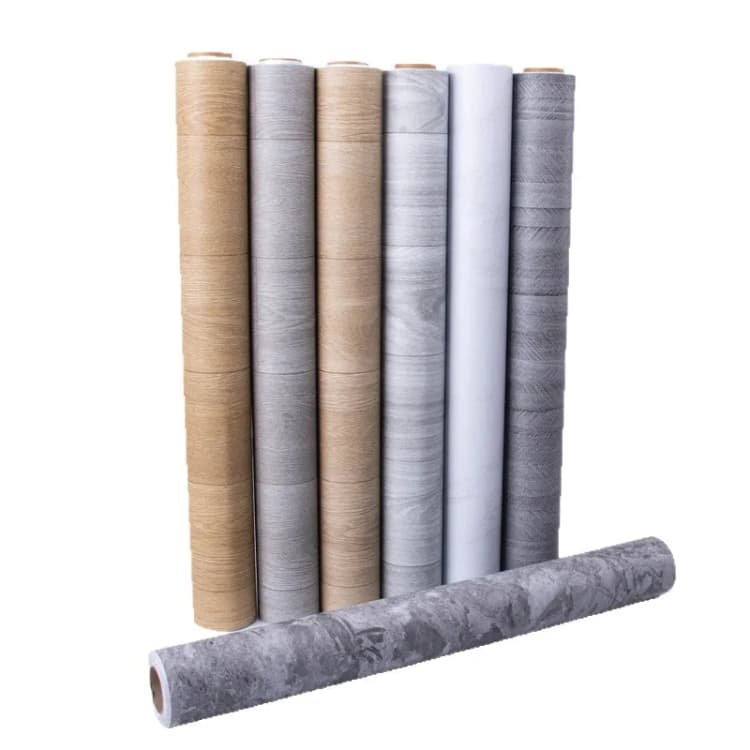 Multi-Purpose PVC Self-Adhesive Vinyl 3D Waterproof Peel & Stick Wood/Cement/Marble Wallpaper for Bedroom Walls and Flooring detail 2