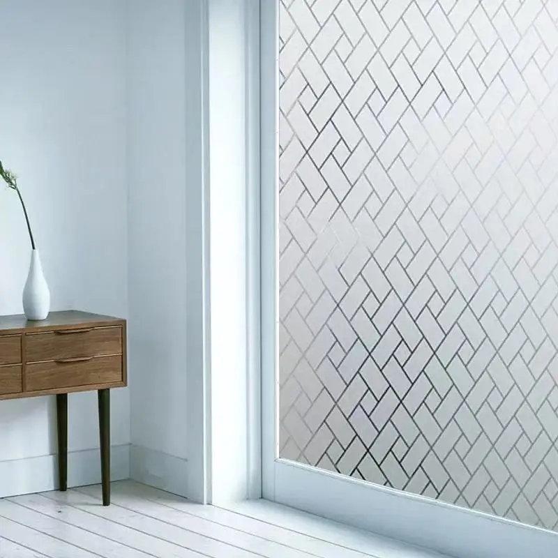 COWINLIFE Window Privacy Pvc Film Frost protection Decorative Films Cover Car Tint Cling Wrap Decorative Stained Glass Film Interior detail 2