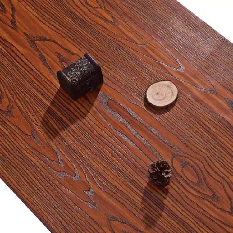 3D Wood Grain Wall Sticker Waterproof PVC Self-Adhesive Wallpaper Roll Luxury Peel&Stick Decorative Film for Cabinet Renovation detail 2