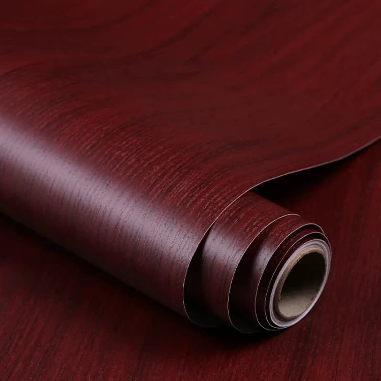 3D Wood Grain Wall Sticker Waterproof PVC Self-Adhesive Wallpaper Roll Luxury Peel&Stick Decorative Film for Cabinet Renovation detail 7