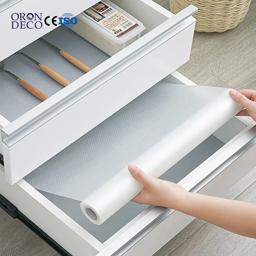 COWINLIFE Waterproof OEM/ODM Custom EVA Cabinet Mat Non-Slip Roll Waterproof Cut Size Liner for Kitchen Drawers Shelves & Countertops