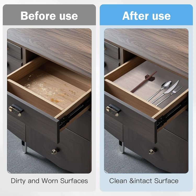 COWINLIFE Waterproof OEM/ODM Custom EVA Cabinet Mat Non-Slip Roll Waterproof Cut Size Liner for Kitchen Drawers Shelves & Countertops detail 2