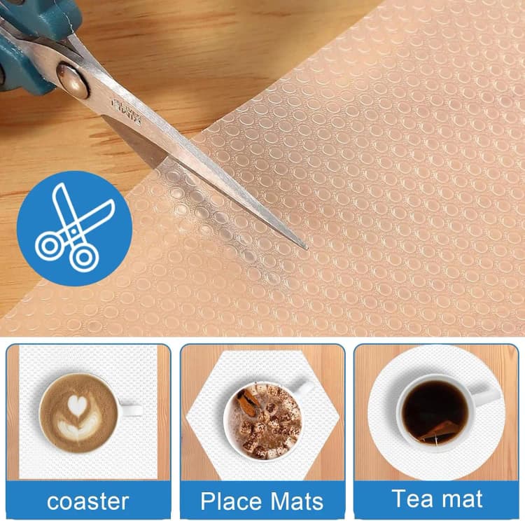 COWINLIFE Waterproof OEM/ODM Custom EVA Cabinet Mat Non-Slip Roll Waterproof Cut Size Liner for Kitchen Drawers Shelves & Countertops detail 4