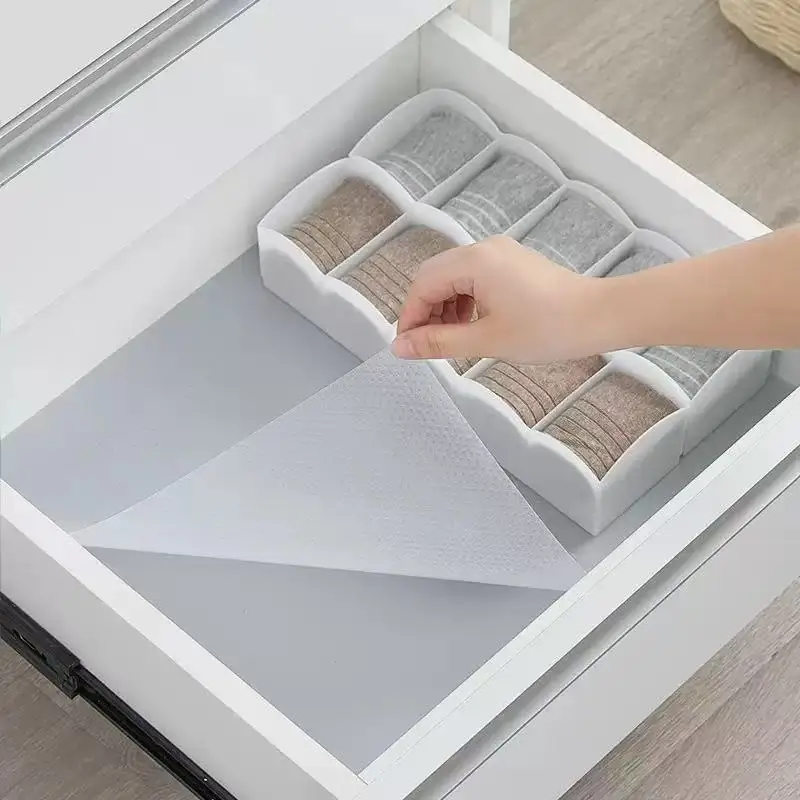 COWINLIFE Waterproof OEM/ODM Custom EVA Cabinet Mat Non-Slip Roll Waterproof Cut Size Liner for Kitchen Drawers Shelves & Countertops detail 5