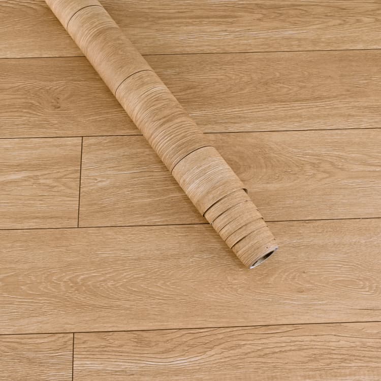 COWINLIFE Gray Self-Adhesive Flooring Sticker Decorative 3D Wood PVC Vinyl Flooring Roll for Home Decor Luxury Living Room Furniture detail 8