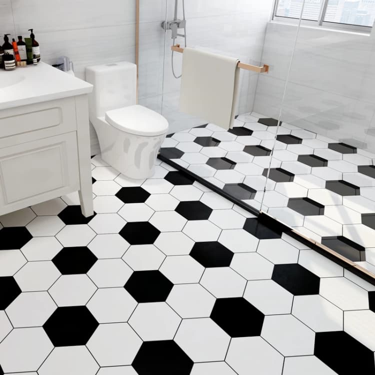 COWINLIFE DECO PVC Self-Adhesive Vinyl Flooring Stickers Waterproof Anti-Slip Wear Resistant Frosted Design detail 3
