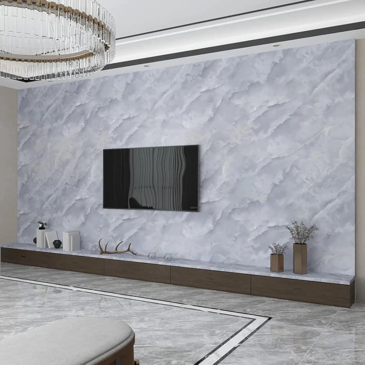 COWINLIFE Hot Sale Modern Waterproof Peel and Stick 3D Self Adhesive Marble Wall Stickers for Bedroom Decor detail 4