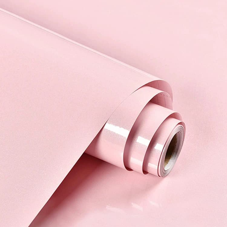 Modern Waterproof Pink Glitter PVC Self-Adhesive Peel and Stick Kitchen Wall and Countertop Vinyl Wallpaper Decor detail 1