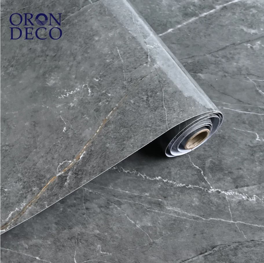 COWINLIFE DECO Best Selling High Glossy Waterproof Wallpaper Peel and Stick PVC Self Adhesive 3D Marble Sticker for Kitchen Cabinets