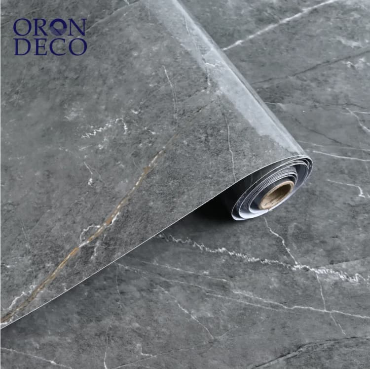 COWINLIFE DECO Best Selling High Glossy Waterproof Wallpaper Peel and Stick PVC Self Adhesive 3D Marble Sticker for Kitchen Cabinets detail 1