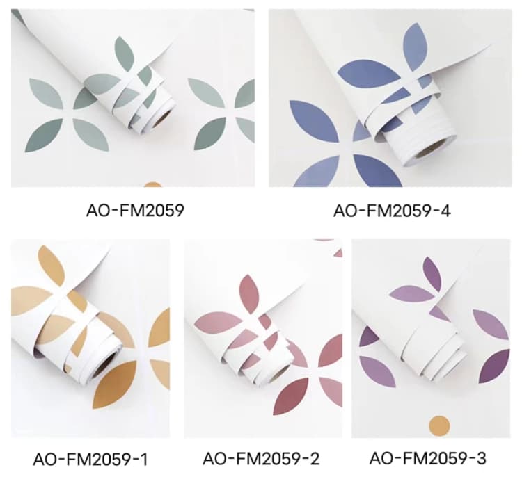 COWINLIFE DECO Custom Floral Pattern Peel Stick Self-Adhesive Vinyl Floor Sticker Wallpaper Modern PVC Indoor Bathroom Waterproof detail 6