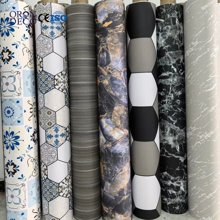 COWINLIFE DECO 3D Self-Adhesive Waterproof Vinyl Flooring Tiles Sticker Indoor Home Decor Plastic Flooring detail 1