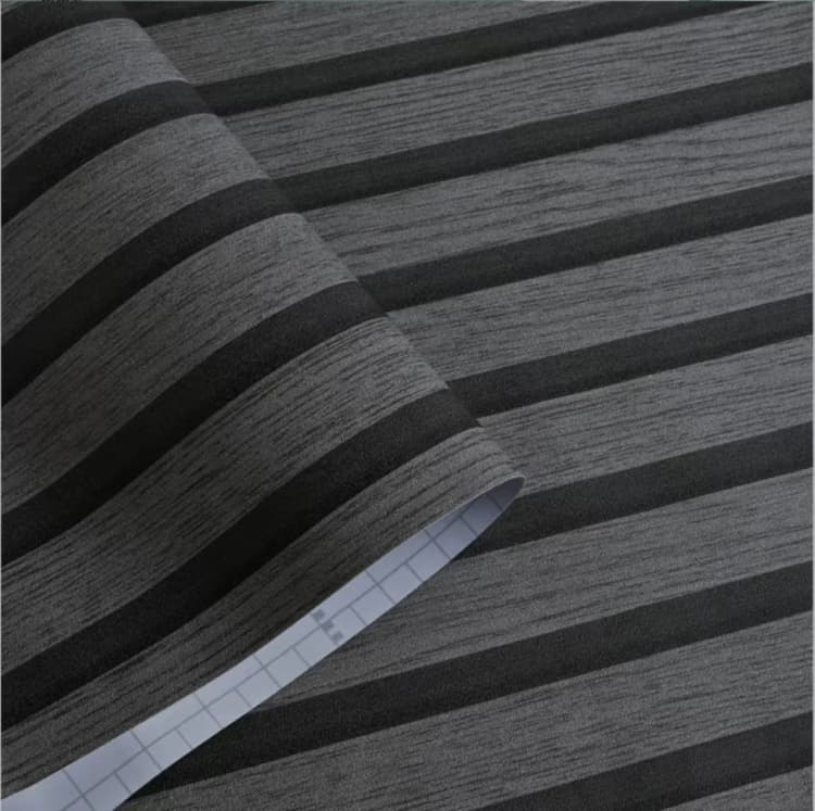 COWINLIFE DECO Self-adhesive PVC Vinyl Wallpaper Modern 3D Wooden Wall Stripes Waterproof Mold-Proof Peel Stick Design Bedroom detail 3