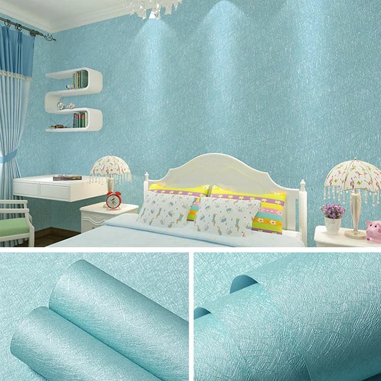 Modern Geometric Waterproof Silver 3D Heavy Embossed Silk PVC Vinyl Self-Adhesive Wallpaper for Household Furniture Countertop detail 8