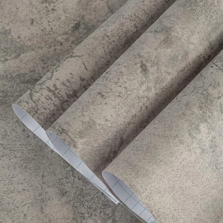 COWINLIFE DECO Self-Adhesive Cement Gray Wallpaper Rolls Wall Stickers 3D Waterproof Modern Gym Home Luxury Decor detail 2