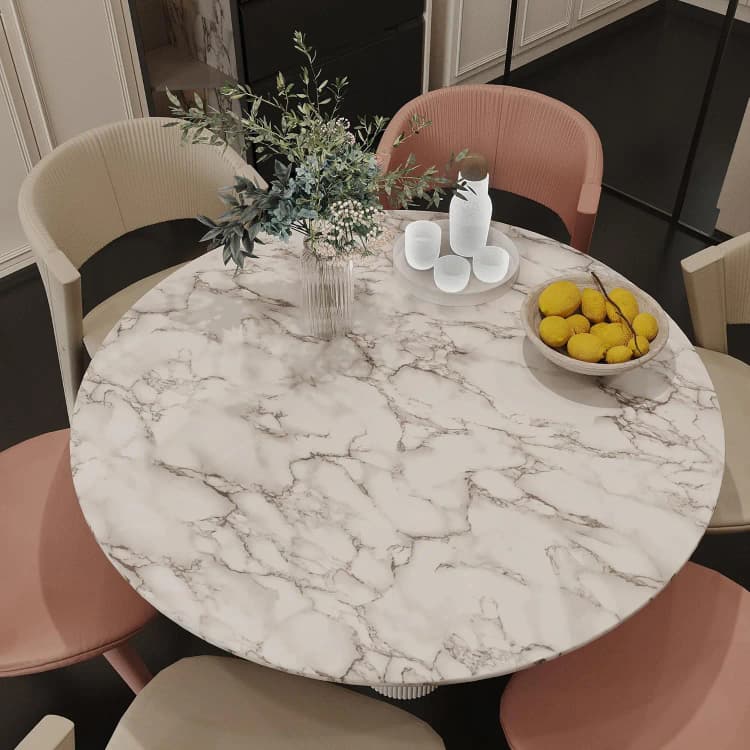 COWINLIFE DECO Modern Grey White Marble Self-Adhesive Waterproof Vinyl Glossy Wallpaper Peel Stick Sticker for Kitchen Bedroom detail 4
