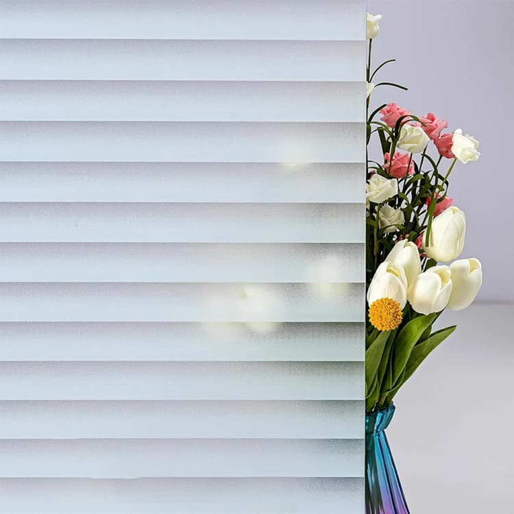 COWINLIFE 3D Flower Stained Privacy Window Film Rainbow Design PVC Self-Adhesive Removable Decorative Sticker for Home & Furniture detail 5