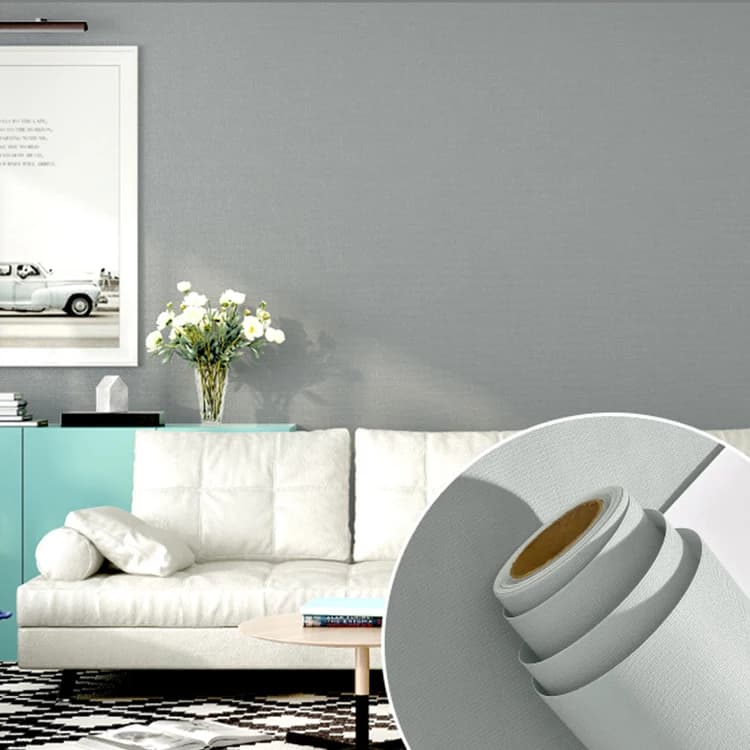 COWINLIFE DECO Luxury Matte Wallpaper Living Room Modern Design Waterproof Solid Self-Adhesive Vinyl Peel Entertainment Household detail 5