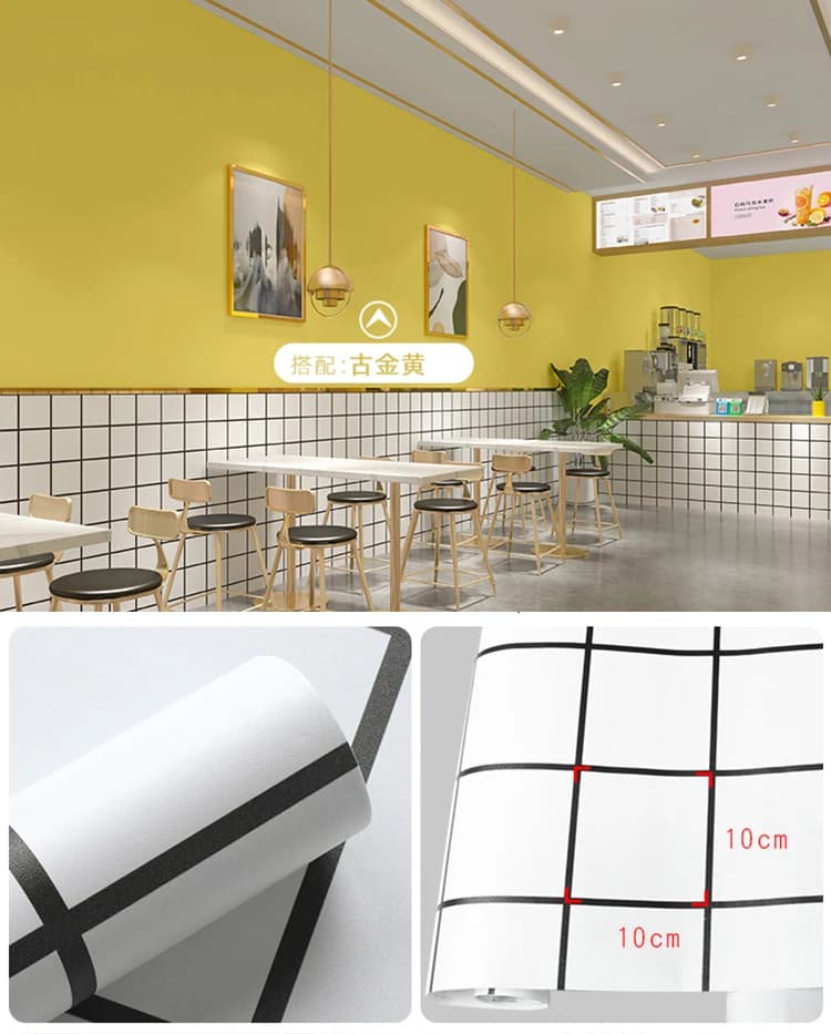 COWINLIFE DECO Luxury Matte Wallpaper Living Room Modern Design Waterproof Solid Self-Adhesive Vinyl Peel Entertainment Household detail 8