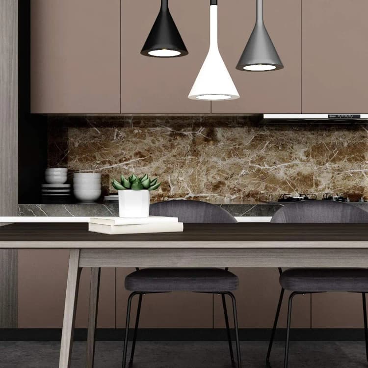 Modern Brown Vinyl Marble Self Adhesive Waterproof Mold-Proof Wallpaper Peel and Stick for Kitchen Countertops and Walls detail 3