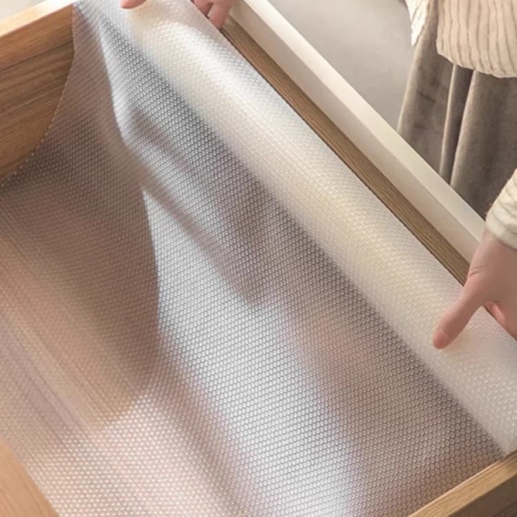 COWINLIFE OEM Classic Eco-Friendly Customizable Size Clear EVA Anti-Slip Waterproof Shelf Liner Kitchen Pad Cabinet Drawer Liner Easy detail 1