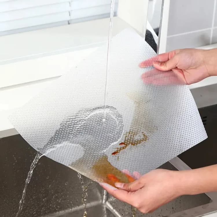 COWINLIFE OEM Classic Eco-Friendly Customizable Size Clear EVA Anti-Slip Waterproof Shelf Liner Kitchen Pad Cabinet Drawer Liner Easy detail 3