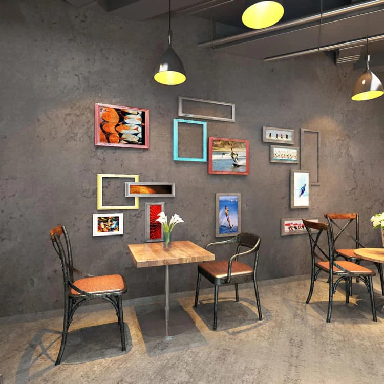 Grey Concrete Cement Mural Waterproof Self Adhesive Peel Stick PVC Wallpaper with Modern Geometric Design for Wall Decoration detail 3
