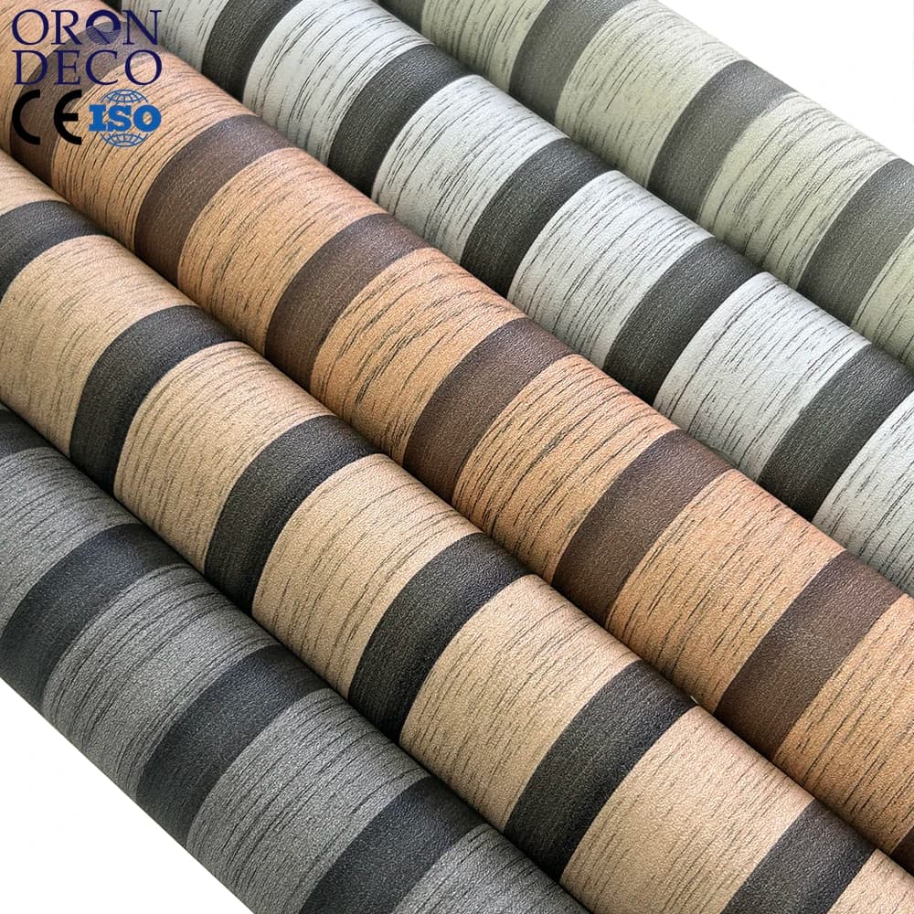 COWINLIFE DECO PVC Wooden Texture Self Adhesive Waterproof Wall Stickers Rolls Home Decor Peel & Stick Wallpapers Wholesale