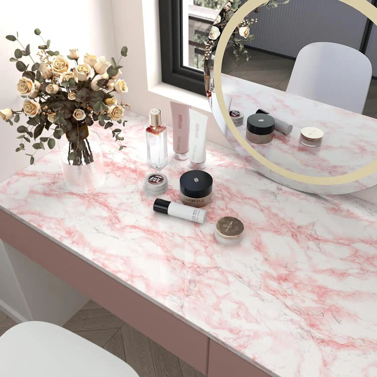 COWINLIFE DECO Modern Marble PVC Self-adhesive Wallpaper Kitchen Bathroom Waterproof Mold-Proof Geometric Design Hot Selling detail 6
