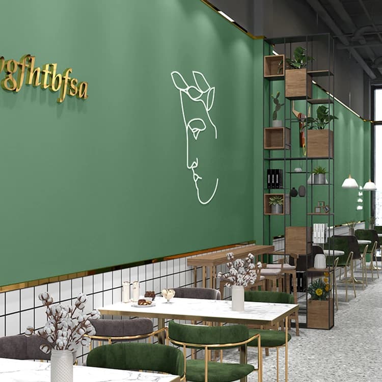 Wholesale PVC Self Adhesive Waterproof Wall Contact Paper for Kitchen Office Coffee Shop Restaurant Bar-Modern Design