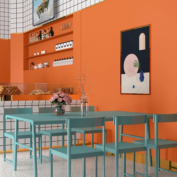 Wholesale PVC Self Adhesive Waterproof Wall Contact Paper for Kitchen Office Coffee Shop Restaurant Bar-Modern Design detail 2