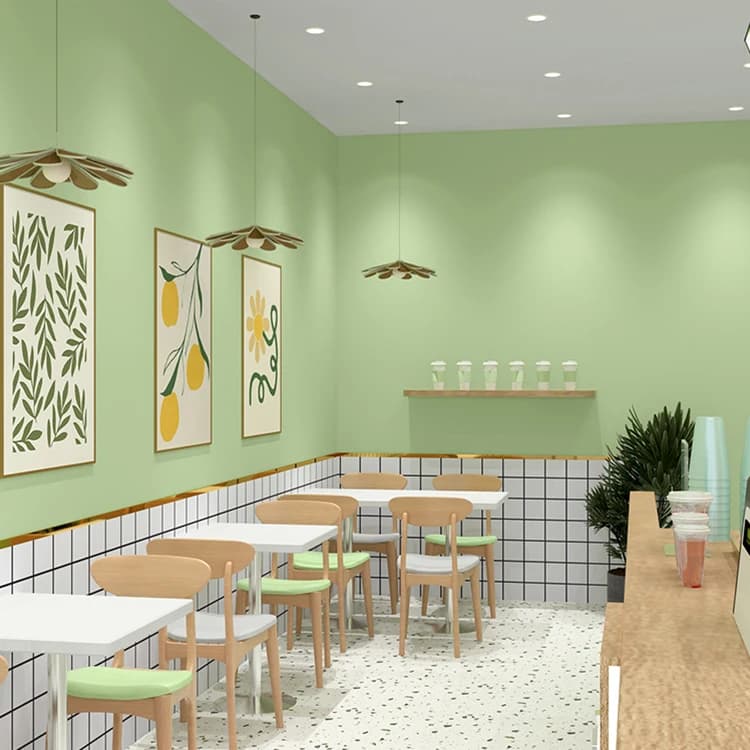 Wholesale PVC Self Adhesive Waterproof Wall Contact Paper for Kitchen Office Coffee Shop Restaurant Bar-Modern Design detail 4