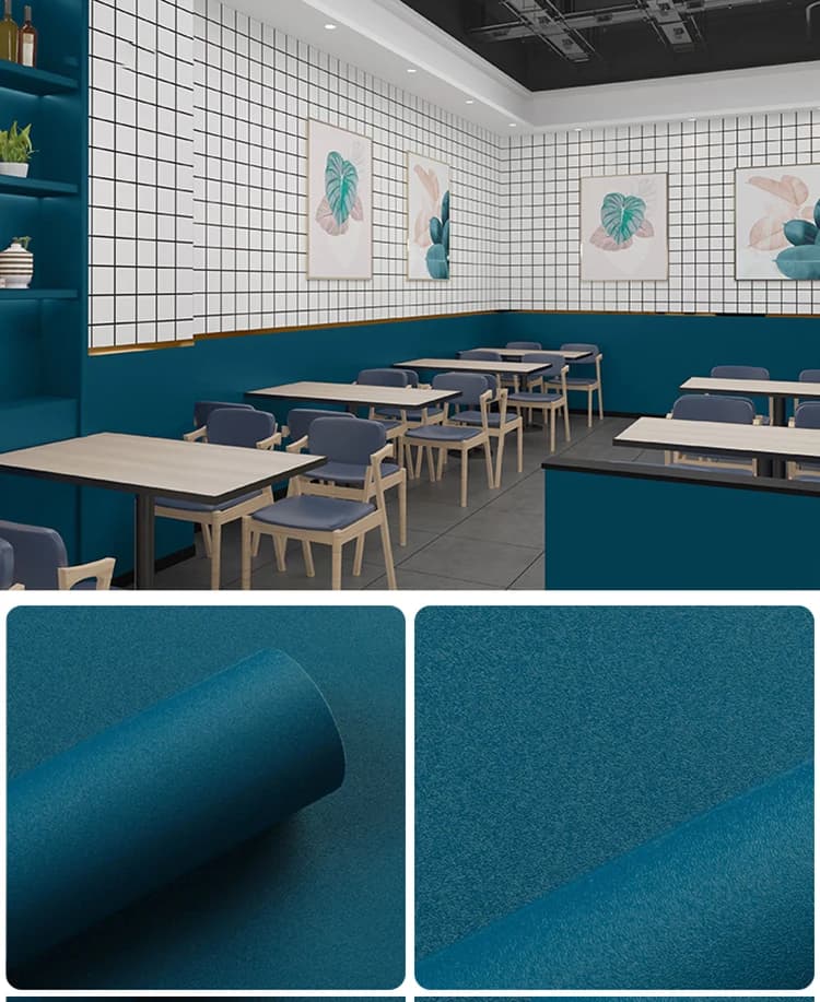 Wholesale PVC Self Adhesive Waterproof Wall Contact Paper for Kitchen Office Coffee Shop Restaurant Bar-Modern Design detail 6
