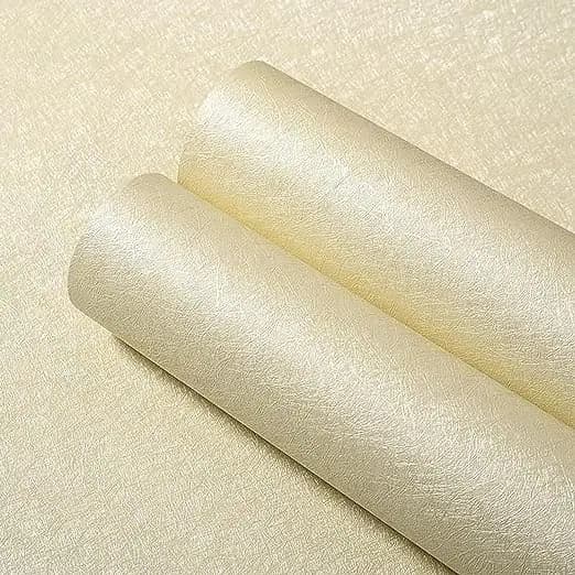 3D Beige PVC Waterproof Self Adhesive Peel & Stick Removable Wallpaper for Bedroom Living Room Wall Easy Use