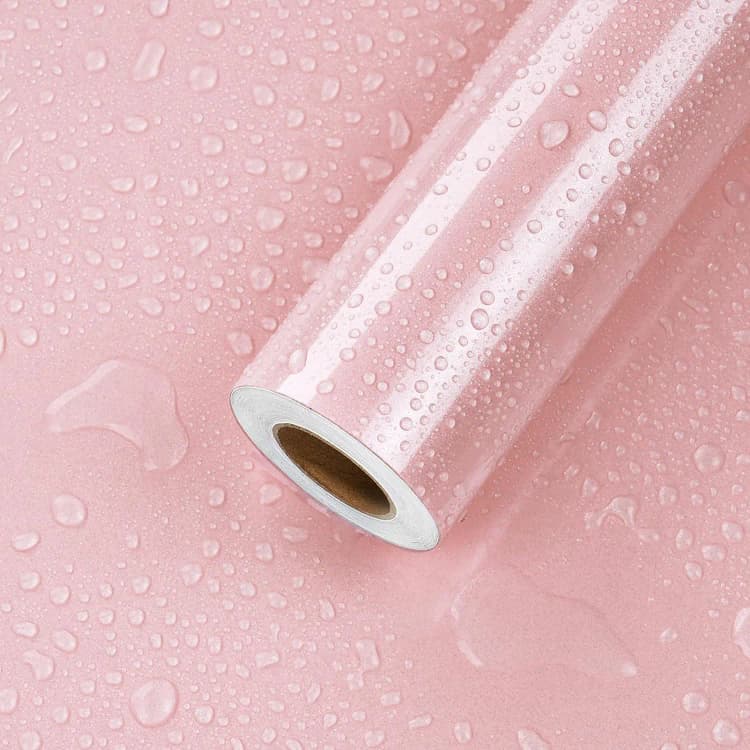 COWINLIFE Glitter Glossy Peel & Stick pink Waterproof Self-Adhesive 3D Wall Sticker for Kitchen & Bathroom Modern Interior Decoration detail 5
