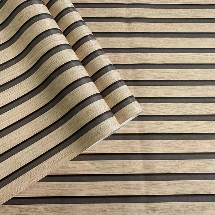 3D Peel and Stick Waterproof Grey Wood Slat Self-Adhesive Vinyl Removable Wallpaper for Bedroom Wall Decor detail 8