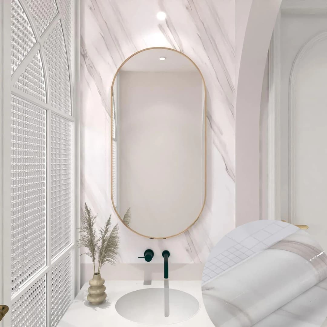 COWINLIFE High Quality Modern Waterproof Self Adhesive Contact Paper 3D Geometric Pattern Wallpaper Sticker for Bathroom Wall Decor