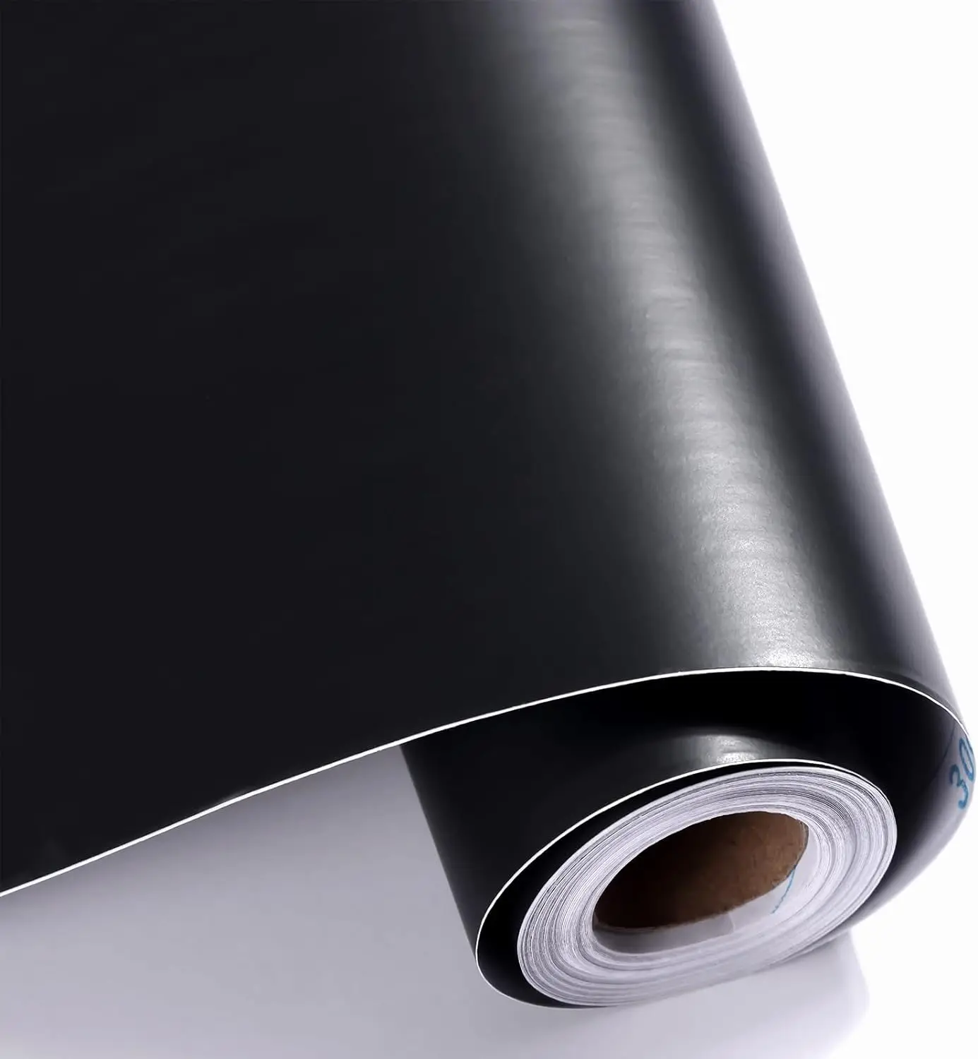 COWINLIFE DECO Custom Solid Black Waterproof Self Adhesive PVC Textured Wallpaper with Peel & Stick for Home