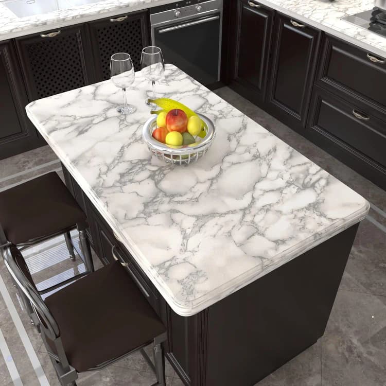 15.75x196.8 Inch Marble Wallpaper Peel and Stick Waterproof Vinyl Self Adhesive Wall Stickers Marble Sticker for Kitchen Cabinet detail 2