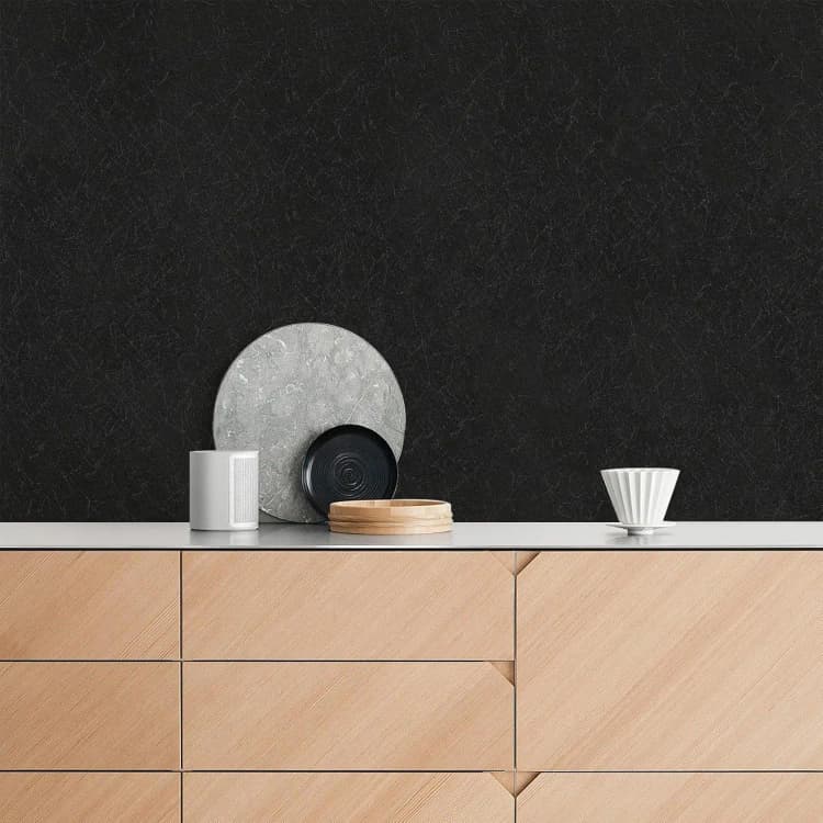 15.75x196.8 Inch Pvc Black Textured Peel&stick Luxury Silk Wallpaper for Wall Interior Decor Wall Paper 3d Home Wallpaper Roll detail 5