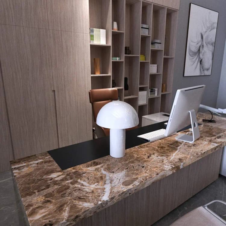 COWINLIFE DECO Modern High Quality Brown Marble Sticker Peel Stick Vinyl PVC Self Adhesive Removable 3D Waterproof Wall Panels detail 6