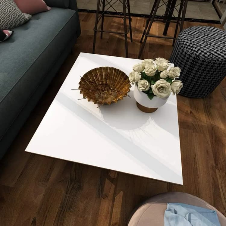 COWINLIFE DECO Modern Matte White PVC Wallpaper Peel Stick Self-Adhesive Waterproof Solid Geometric Wall Stickers Vinyl Kitchen detail 4
