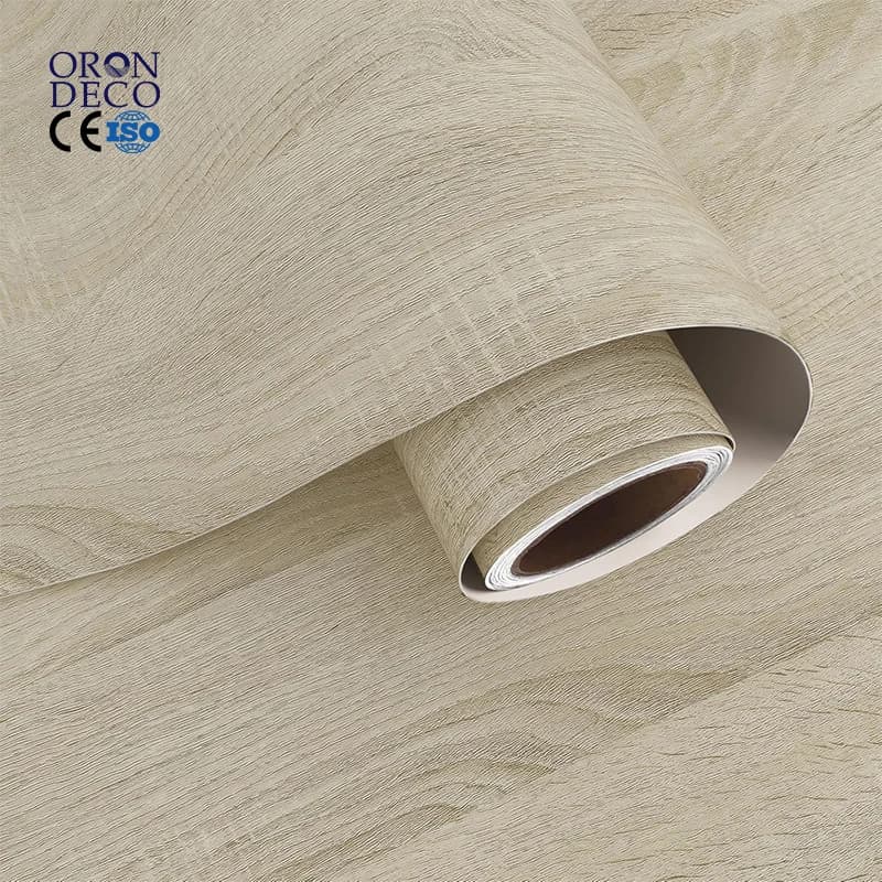 COWINLIFE DECO Waterproof Wood Grain Self Adhesive Wallpaper for Bedroom & Bathroom 3D Vinyl Peel and Stick Rolls
