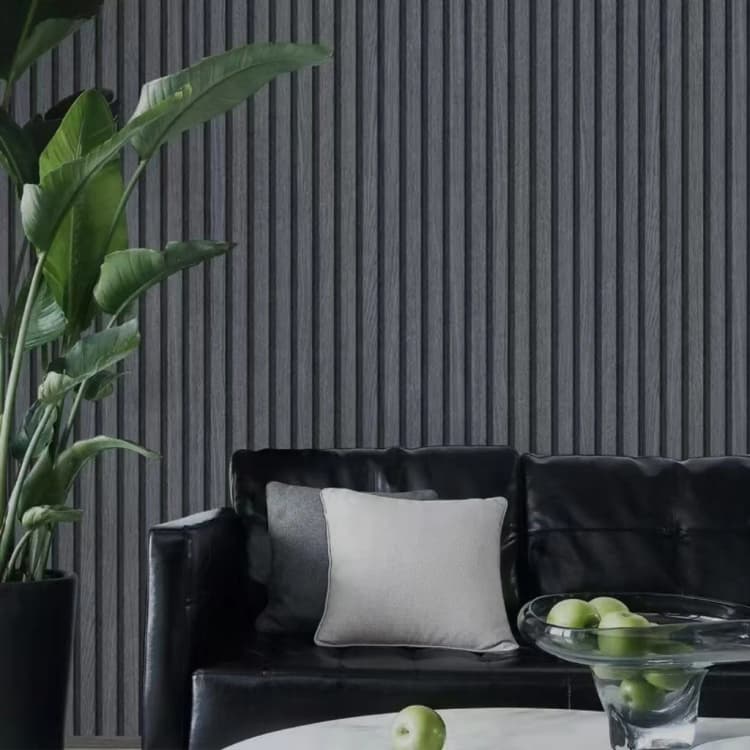 COWINLIFE DECO Modern Textured Self-Adhesive PVC Wall Panel 3D Wallpaper Grille Background Waterproof Wood Wall Sticker Bedroom detail 4